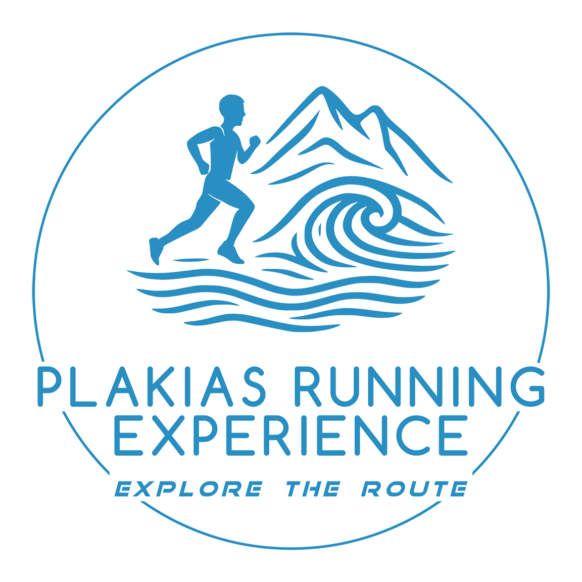 Plakias Running Logo
